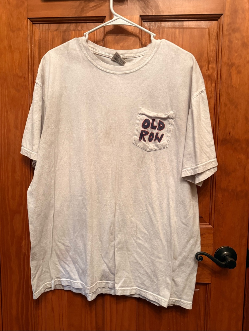 Old Row Men's Short Sleeve Pocket Tee - White